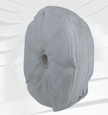 10" x 1-1/8" 40 ply Bleached Domet Flannel Buffing Wheel