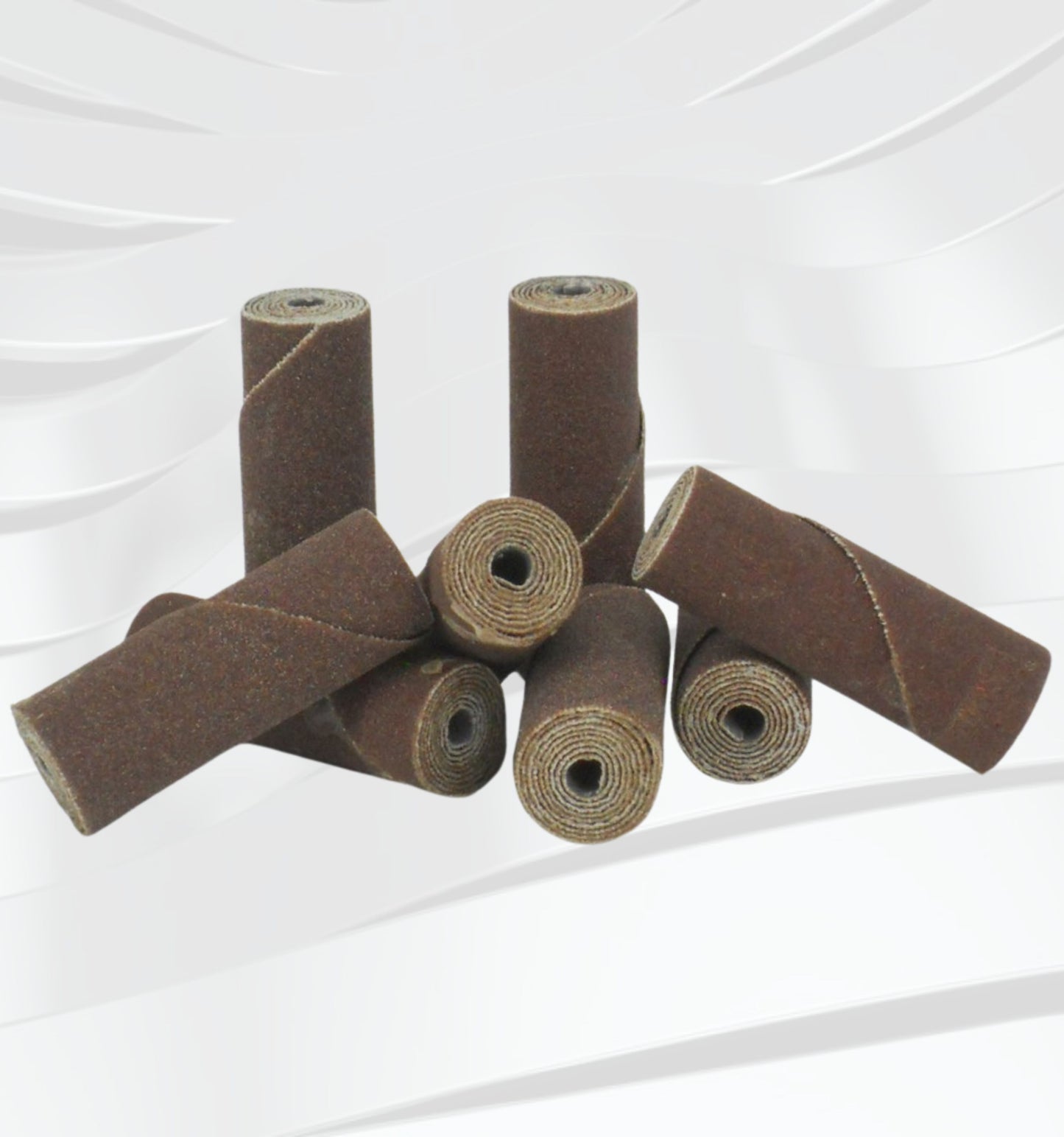 1/2" Dia x 2" x 1/8" 150  grit Straight Aluminum Oxide Cartridge Rolls