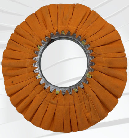 12” X 5” X 1-1/4" 16 Ply, #2 Pack, Hard Orange Treated 86/80 cotton Cut Buff, pressed to 1/2" Thickness