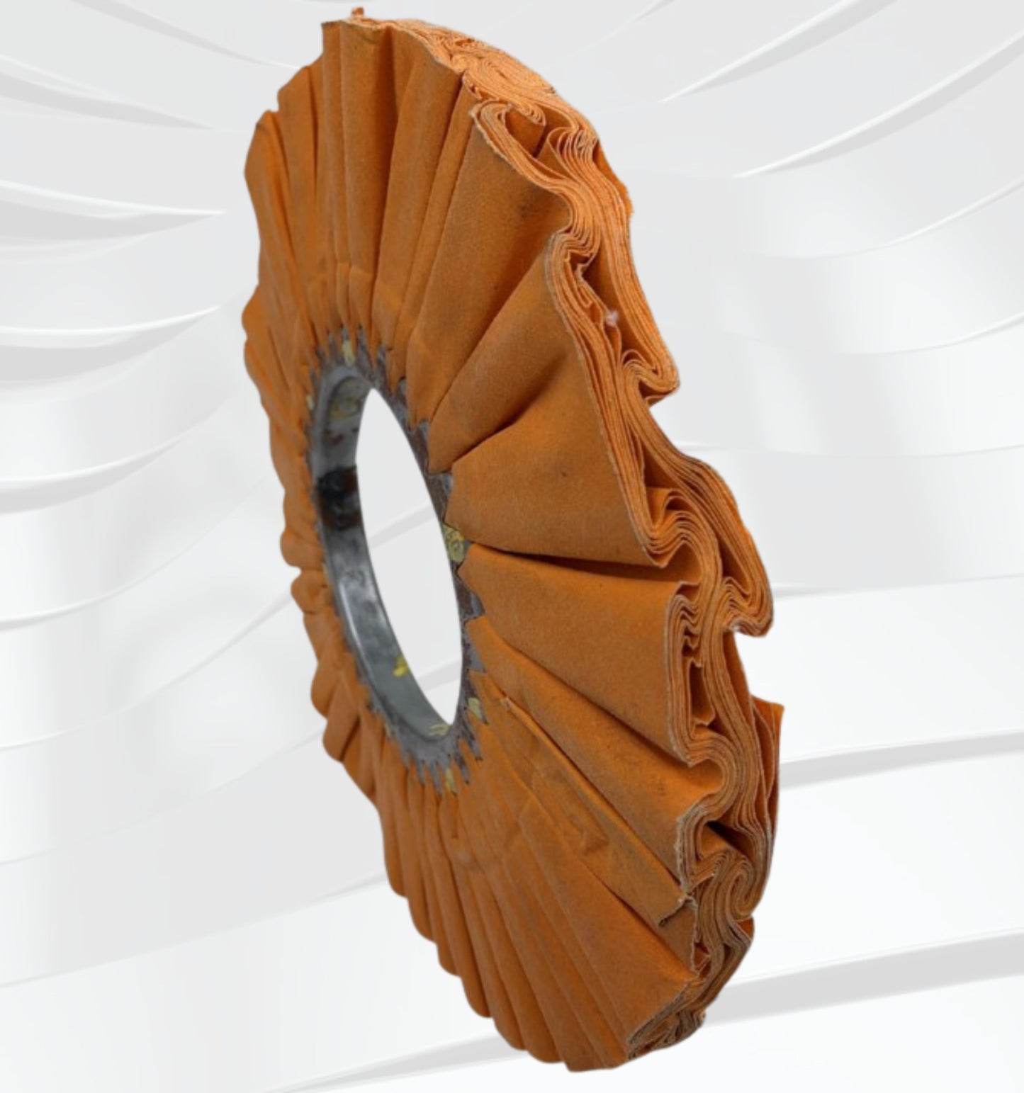 12” X 5” X 1-1/4" 16 Ply, #2 Pack, Hard Orange Treated 86/80 cotton Cut Buff, pressed to 1/2" Thickness