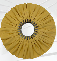 12" x 3" x CRO 16 ply #3 Pack Light Yellow Treated Cotton Airway Buffing Wheel
