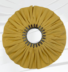 12" x 3" x CRO 16 ply #1 Pack Light Yellow Treated Cotton Airway Buffing Wheel