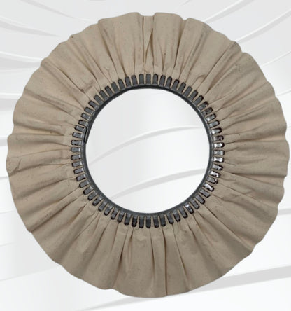 16” X 7”  16 Ply, #4 Pack, Hard White Cotton Airway Cut Buff