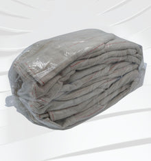 22 oz. Hot Mill Glove, Double Palm White Burlap, Size 9