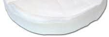 6" x 1/4" 30 ply Bleached Domet Flannel Buffing Wheel image 1