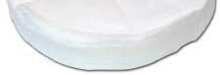 6" x 1/4" 30 ply Bleached Domet Flannel Buffing Wheel image 1