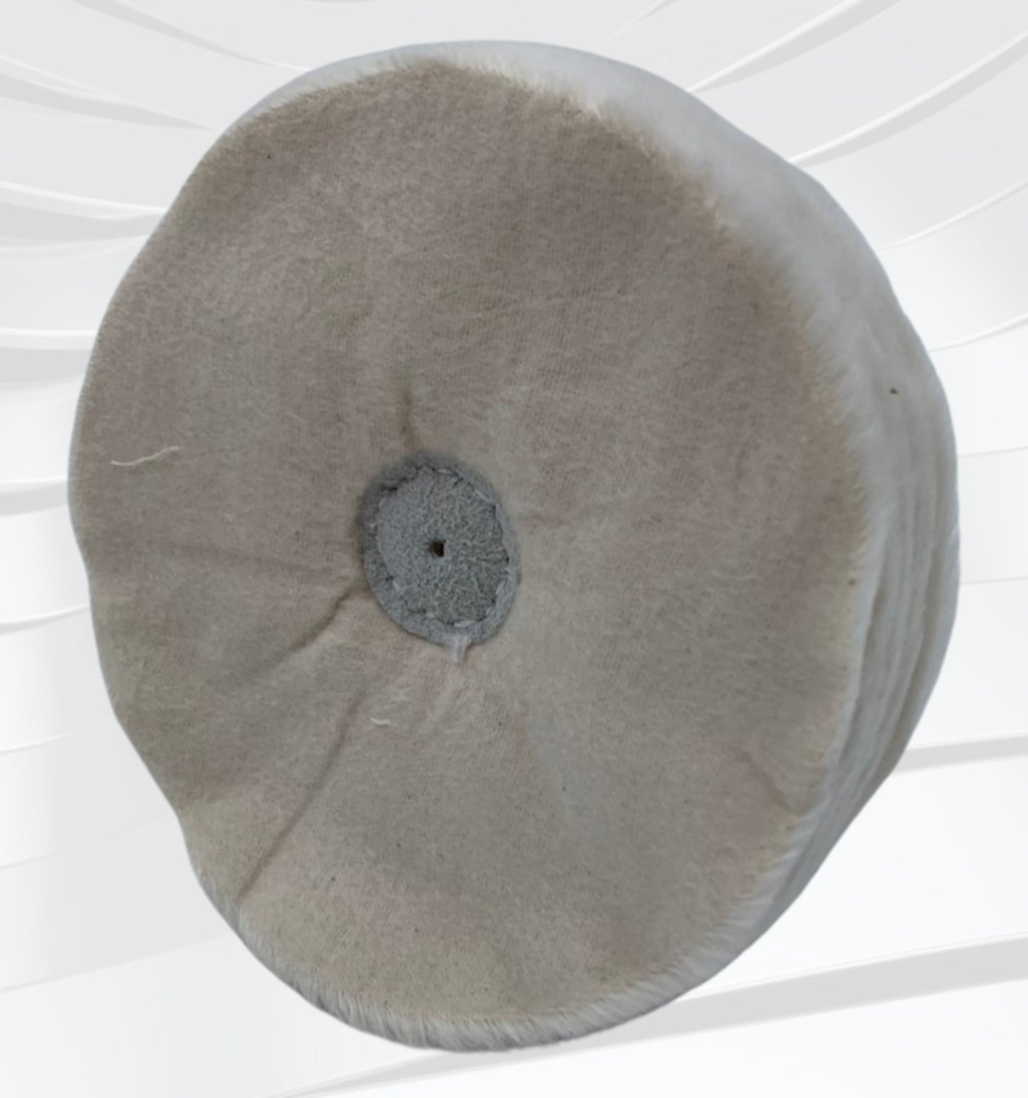 6" x 1/4" 28 ply Un-Bleached Domet Flannel Buffing Wheel