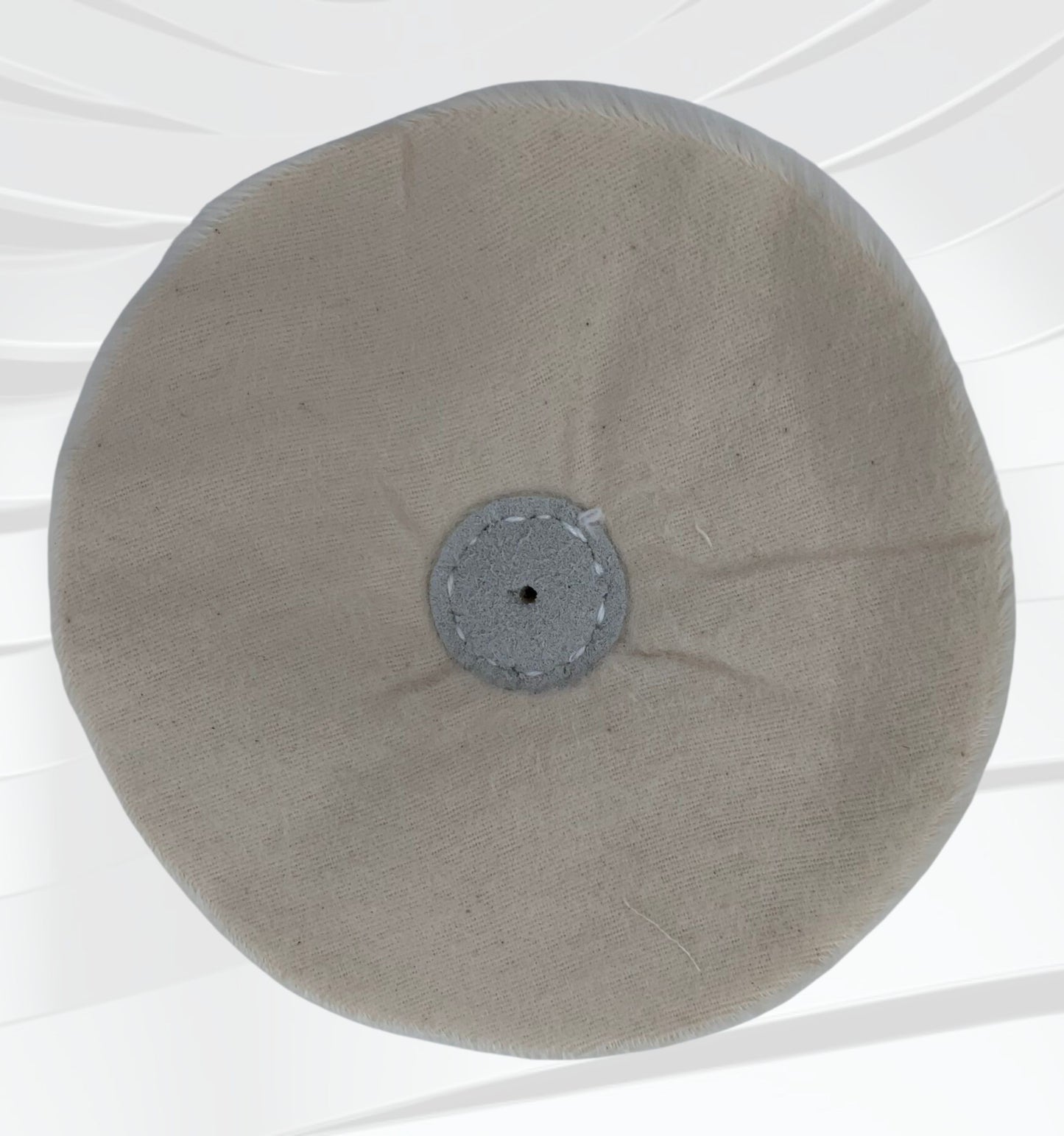 6" x 1/4" 28 ply Un-Bleached Domet Flannel Buffing Wheel