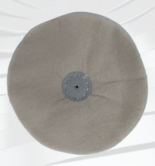 6" x 1/4" 28 ply Un-Bleached Domet Flannel Buffing Wheel