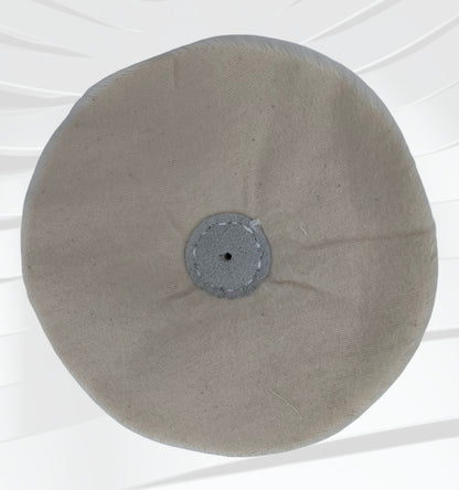 6" x 1/4" 28 ply Un-Bleached Domet Flannel Buffing Wheel