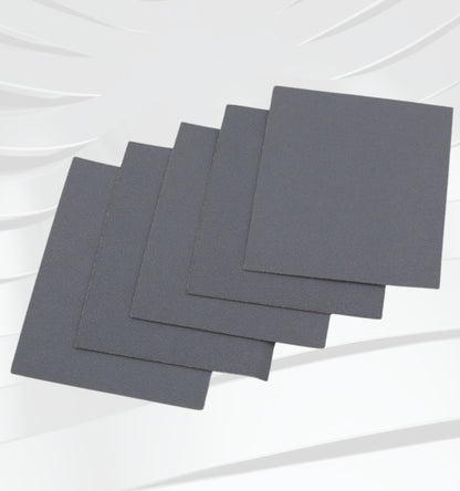 Mirka 3" x 4" Q-Silver 120 grit hook & loop (Velcro) backed abrasive strip